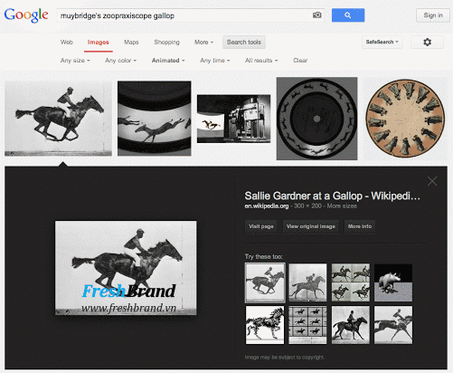 Google bổ sung công cụ tìm kiếm ảnh động