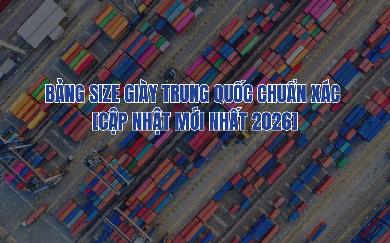 size giày trung quốc